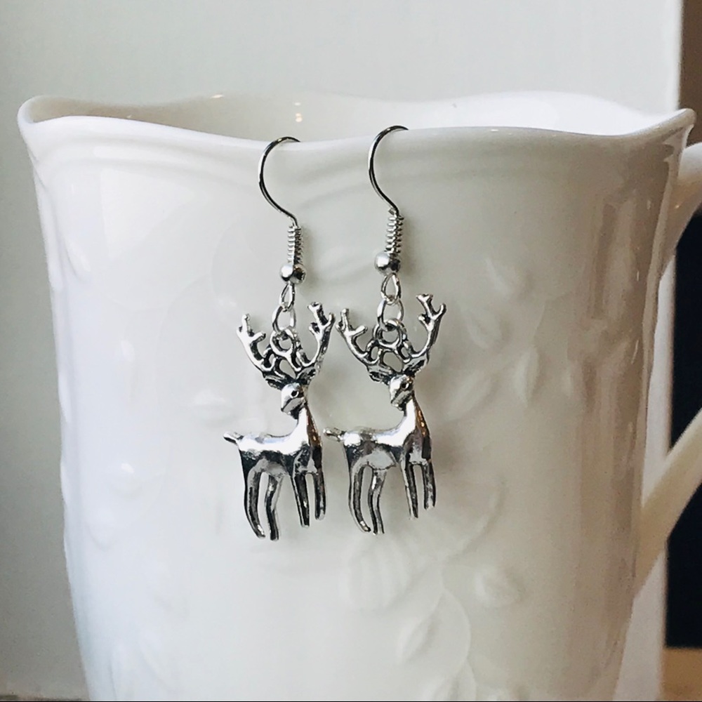 🎄Handmade Stainless Steel Reindeer Earrings